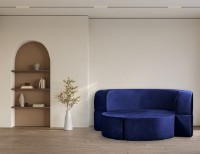 Бескаркасный диван Edka Luna 200 M34 Dark Blue