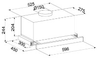 Вытяжка Mastercook Storm 700 (60) Inox фото №5 — интернет-магазин Desire.md