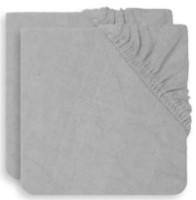 Husa pentru saltea de infasat Jollein Terry Soft Grey 2pcs 50x70 (2550-503-00078)