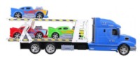 Set de mașini New World Transporter Truck 1:24 Blue (666-61C) imaginea #2 — magazin online Desire.md