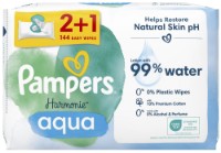 Şerveţele umede pentru copii Pampers Harmonie Aqua 3x48pcs