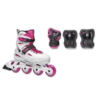 Роликовые коньки RollerBlade Fury Combo White/Pink 36.5-40.5 (07373600T1C)