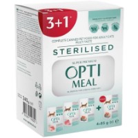 Hrană umedă pentru pisici Optimeal Adult Cats Sterilised Mix 4x85g imaginea #1 — magazin online Desire.md