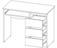 Masa de birou ML-Mobila МЛ-12 1000 Stejar Auriu imaginea #3 — magazin online Desire.md