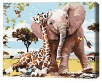 Tablou pe numere Brushme Prieteni drăguți (RBS8895FC)