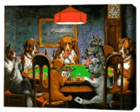 Tablou pe numere Brushme Partidă de poker (BS4026FC)