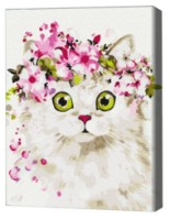 Tablou pe numere Brushme Pisicuța surprinsă (RBS51840FC)