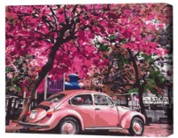 Tablou pe numere Brushme Parcare înflorită (RBS32366FC)