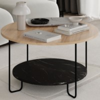 Măsuţă cafea Showdeko Corro Coffe Table Sapphire Oak/Lotus