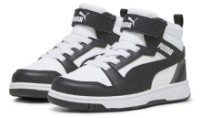 Ботинки детские Puma Rebound V6 Mid Ac+ Ps Puma White/Black/Shadow Gray, s.28
