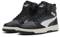 Ботинки детские Puma Rebound V6 Mid Jr Puma Black/White/Dusky Gray, s.37
