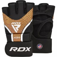 Перчатки для единоборств RDX Aura Plus T-17, s.XL Black/Golden