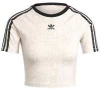 Женская футболка Adidas Snake Baby Tee Wonder White/Multicolor, s.XXL