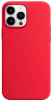 Чехол Helmet Case Liquid Silicone iPhone 13 Pro Max Red (HMTCLSIP13PMRD)