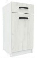 Кухонный модуль Yasen Саманта 40x82 1Я1Д White/Oak Kraft White
