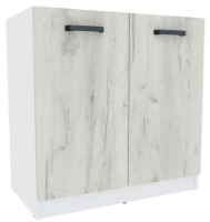 Кухонный модуль Yasen Саманта 80x82 Шкаф под мойку White/Oak Kraft White