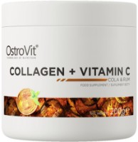 Protecție de articulație Ostrovit Collagen+Vitamin C 200g Cola & Rum