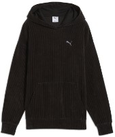 Hanorac damă Puma Ess Elevated Comfort Velour Rib Hoodie Puma Black, s.L imaginea #1 — magazin online Desire.md