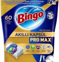 Detergent pentru mașine de spălat vase Bingo All in One Pro Max 60cap