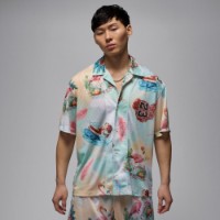 Мужская рубашка Nike M Jordan Ess Smr Pk Aop Camp Top Sail/Glacier Blue, s.L