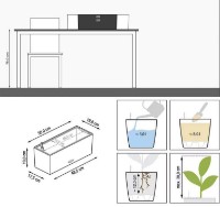 Ghiveci Lechuza Balconera Color 50 Slate imaginea #3 — magazin online Desire.md