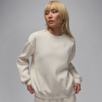 Женская толстовка Nike W Jordan Brkln Flc Crew 24 Light Orewood Brown/White, s.M