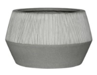 Цветочный горшок Potterypots Harley Low L White Stripe