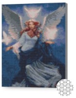 Pictura cu diamante după numere Art Gallery Premium Înger cu har 30x40cm (XQB84274)