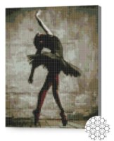 Pictura cu diamante după numere Art Gallery Premium Balerină în negru 30x40cm (XQB74895) imaginea #1 — magazin online Desire.md