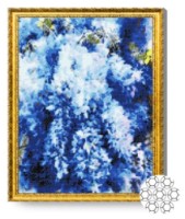 Pictura cu diamante după numere Art Gallery Premium Flori albaștri 40x50cm (GA83279) imaginea #1 — magazin online Desire.md