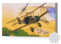 Pictura cu diamante după numere Art Gallery Premium Două avioane 20x30cm (XQC80914) imaginea #1 — magazin online Desire.md