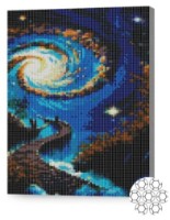 Pictura cu diamante după numere Art Gallery Premium Drumul spre luna 30x40cm (XQB80903)
