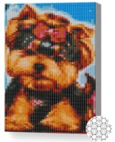 Pictura cu diamante după numere Art Gallery Premium York și inimioare 20x30cm (XQC84139)
