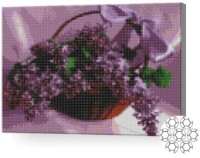 Pictura cu diamante după numere Art Gallery Premium Coș cu liliac 30x40cm (XQB76348) imaginea #1 — magazin online Desire.md