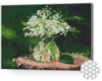 Pictura cu diamante după numere Art Gallery Premium Lăcrămioare în vază  30x40 (XQB76182)