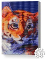 Pictura cu diamante după numere Art Gallery Premium Micul tigru 20x30cm (XQC80862)