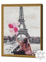 Pictura cu diamante după numere Art Gallery Premium Prietene la Paris 40x50cm (QB205743) imaginea #1 — magazin online Desire.md