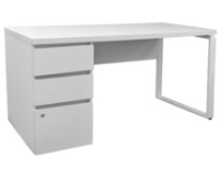 Masa de birou Deco Urban+Box Left 150x68 White (T2MUS1506)