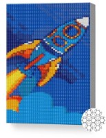 Pictura cu diamante după numere Art Gallery Premium Rachetă 20x30cm (XQC84521)