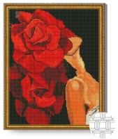 Pictura cu diamante după numere Art Gallery Premium Dispoziție de trandafir 40x50cm (QB206029) imaginea #1 — magazin online Desire.md
