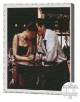 Pictura cu diamante după numere Art Gallery Premium Întâlnirea romantică 40x50cm (QB200939)