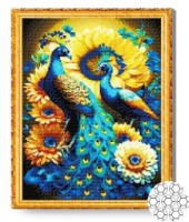 Pictura cu diamante după numere Art Gallery Premium Păuni maiestuoși 40x50cm (GA86156) imaginea #1 — magazin online Desire.md