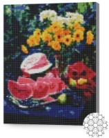 Алмазная картина по номерам Art Gallery Premium Сочный арбуз в лесу 30x40cm (XQB76217) фото №1 — интернет-магазин Desire.md