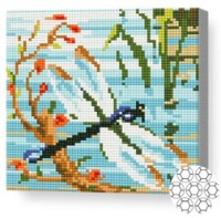 Pictura cu diamante după numere Art Gallery Premium Libelulă pe lac 20x20cm (BJ423) imaginea #1 — magazin online Desire.md