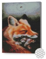 Pictura cu diamante după numere Art Gallery Premium Vulpea hâtră 30x40cm (XQB80225)