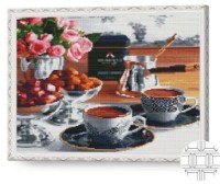 Pictura cu diamante după numere Art Gallery Premium Cafea de dimineață 40x50cm (QB201916) imaginea #1 — magazin online Desire.md