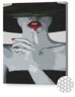 Pictura cu diamante după numere Art Gallery Premium Necunoscută fatală 30x40cm (XQB80802) imaginea #1 — magazin online Desire.md