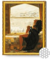 Pictura cu diamante după numere Art Gallery Premium Frumoasă senzuală la fereastră 40x50cm (GA79724) imaginea #1 — magazin online Desire.md