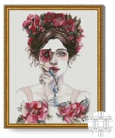 Pictura cu diamante după numere Art Gallery Premium Privirea înflorită 40x50cm (QB205955) imaginea #1 — magazin online Desire.md