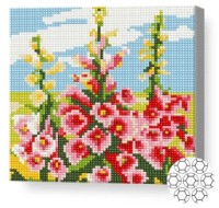 Pictura cu diamante după numere Art Gallery Premium Flori aprinși 20x20cm (BJ608)